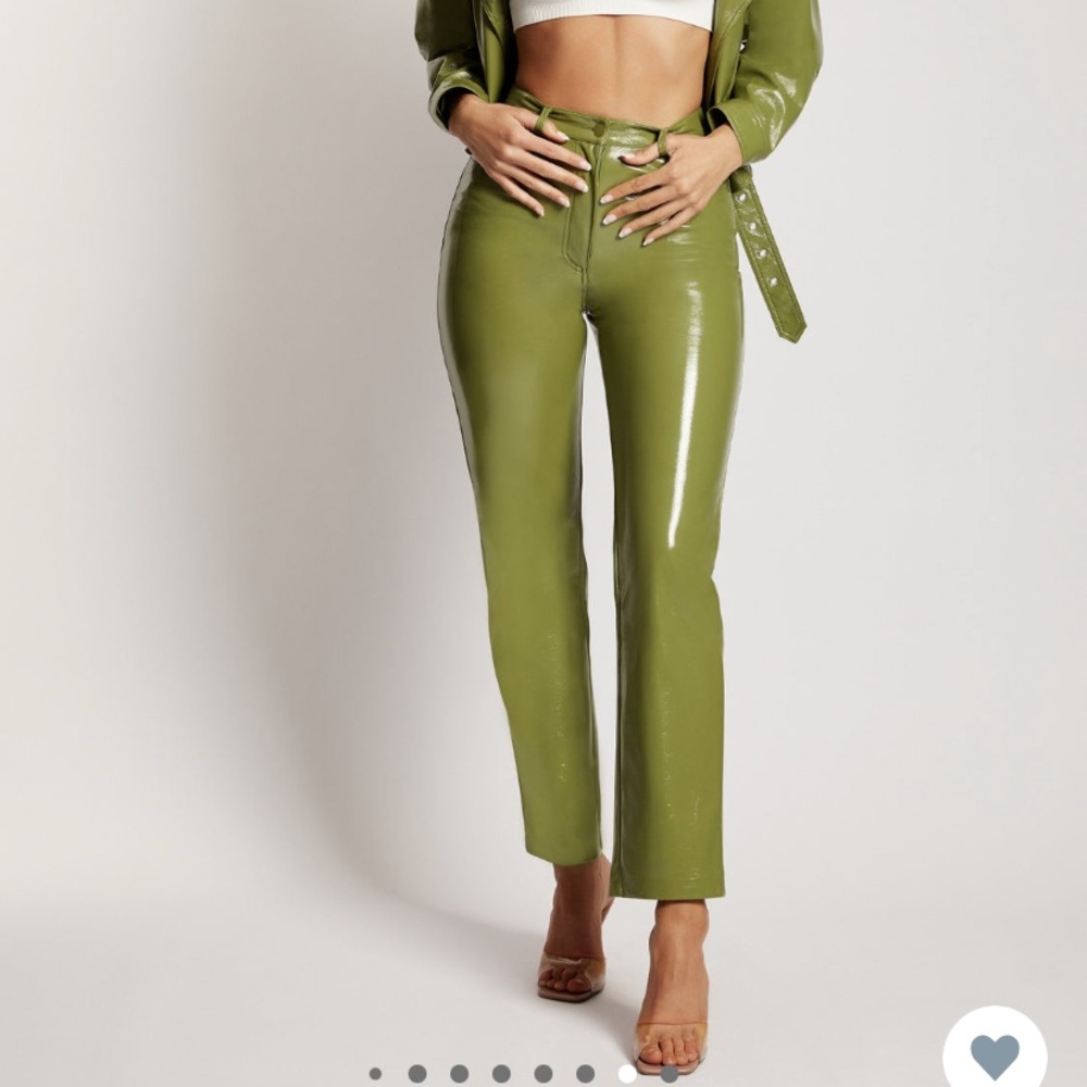 MESHKI Oakleigh Straight Leg Patent Pants